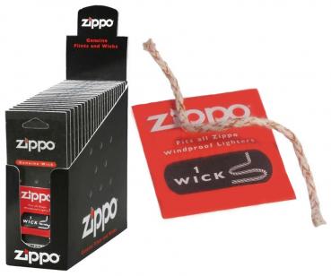 Zippo Wick Card / Ersatz Docht 115mm für Zippo Benzinfeuerzeuge einzel BK im 24e